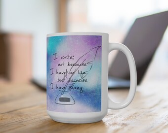 Cotton Candy Writer Life | Ceramic Mug 15oz