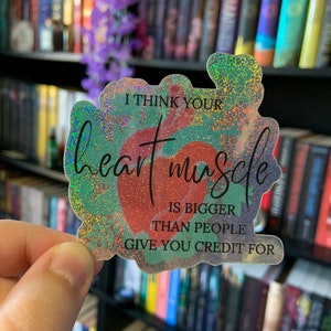 Heart Muscle | Pixie Glitter Sticker
