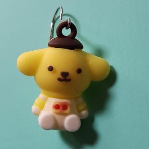MIX & MATCH SINGLES Yellow Japanese Cartoon Dog Earring