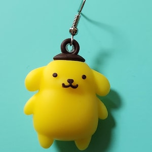 MIX & MATCH SINGLES Large Yellow Japanese Cartoon Dog Earring