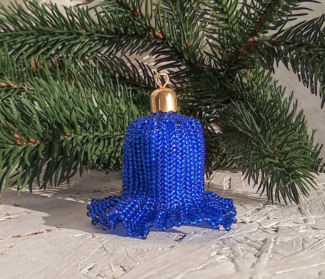 Beaded Bell, Christmas Bell, Decoration for the Christmas Tree, a Christmas Gift, New Year's