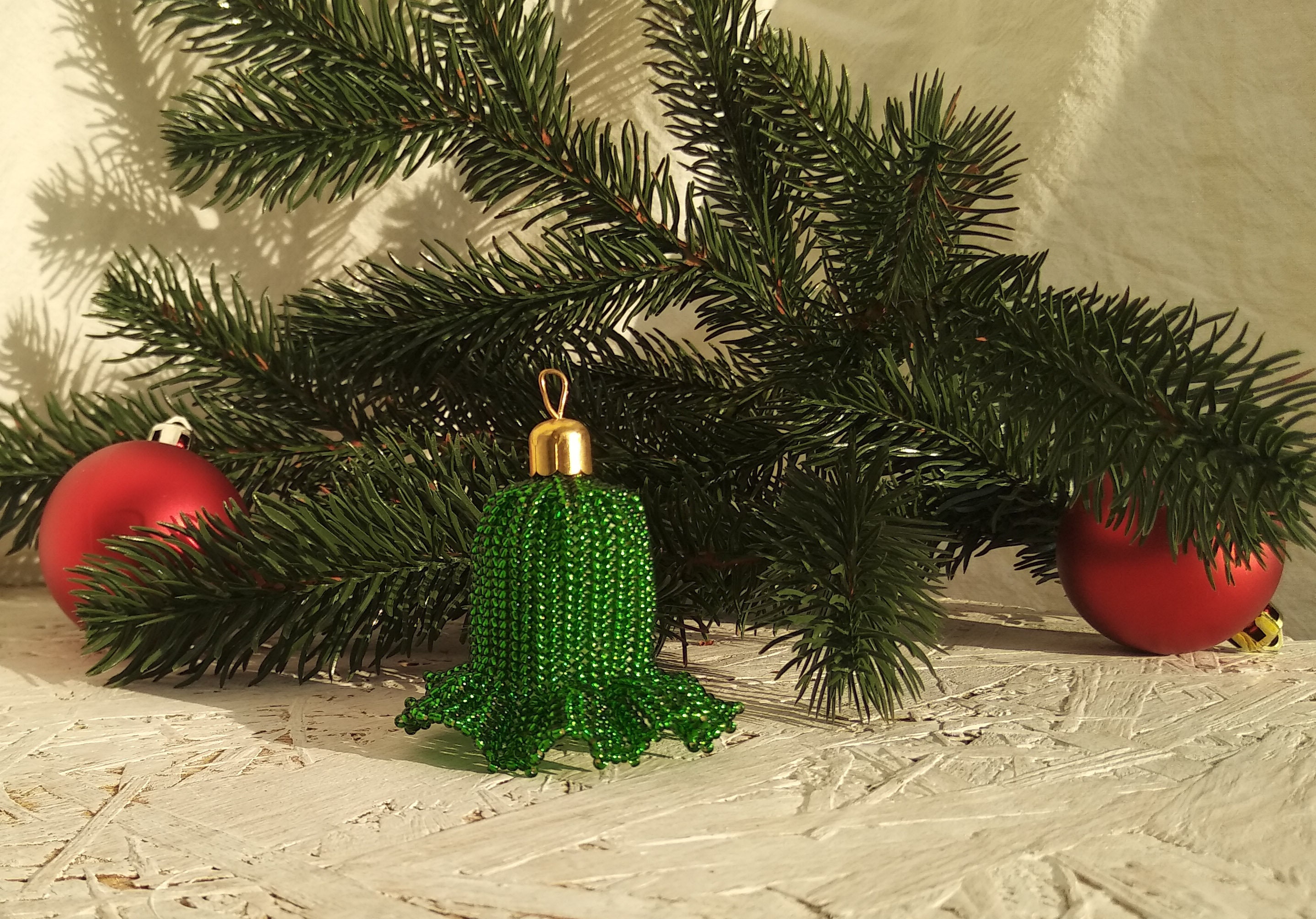 Beaded Bell Christmas Bell Decoration for the Christmas  Etsy UK