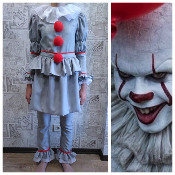 Pennywise Costume Dress Pennywise Clown Pennywise the Clown | Etsy