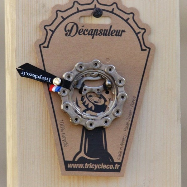 Decapsuleurs "pignon fix" pour fans de vélo