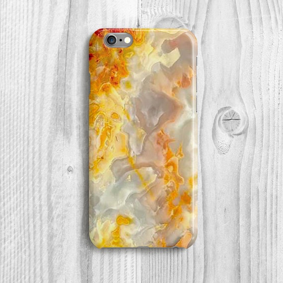 Orange Iphone Xr Case Marble Iphone 7 Plus Case Beige Iphone Etsy