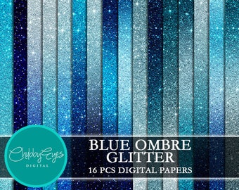 Frozen Watercolor Digital Files Winter Watercolor Textures 12 Blue Ombre Digital Paper Commercial Use OK Pastel Wedding Backgrounds