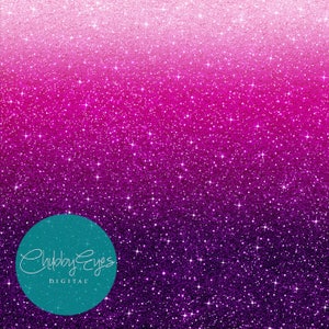 Ombre Glitter Pink & Purple Digital Papers, Scrapbook Papers Glitter Clipart Instant Download image 5