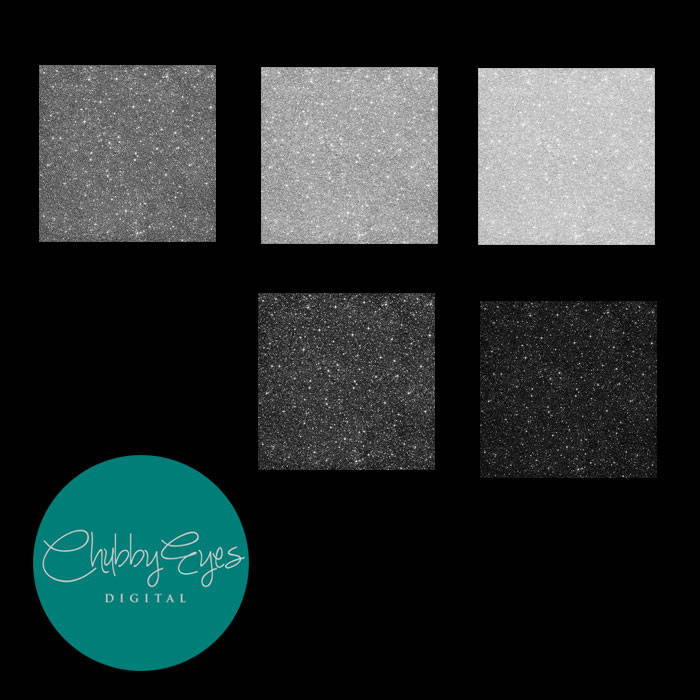 Gold and Silver Glitter Digital Papers, Scrapbook Papers Black Sparkles ...
