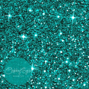 Green and Teal Glitter Digital Papers, Scrapbook Papers Green Sparkles Clipart , digital background Instant Download image 3