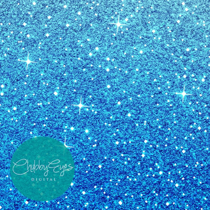 Blue Ombre Glitter Digital Papers Scrapbook Papers Glitter Etsy UK