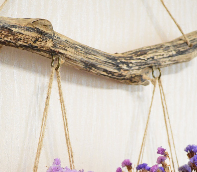 Mason jar wall decor driftwood wall art boho bathroom decor | Etsy