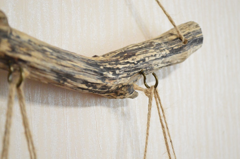 Mason Jar Wall Decor Driftwood Wall Art Boho Bathroom Decor Etsy