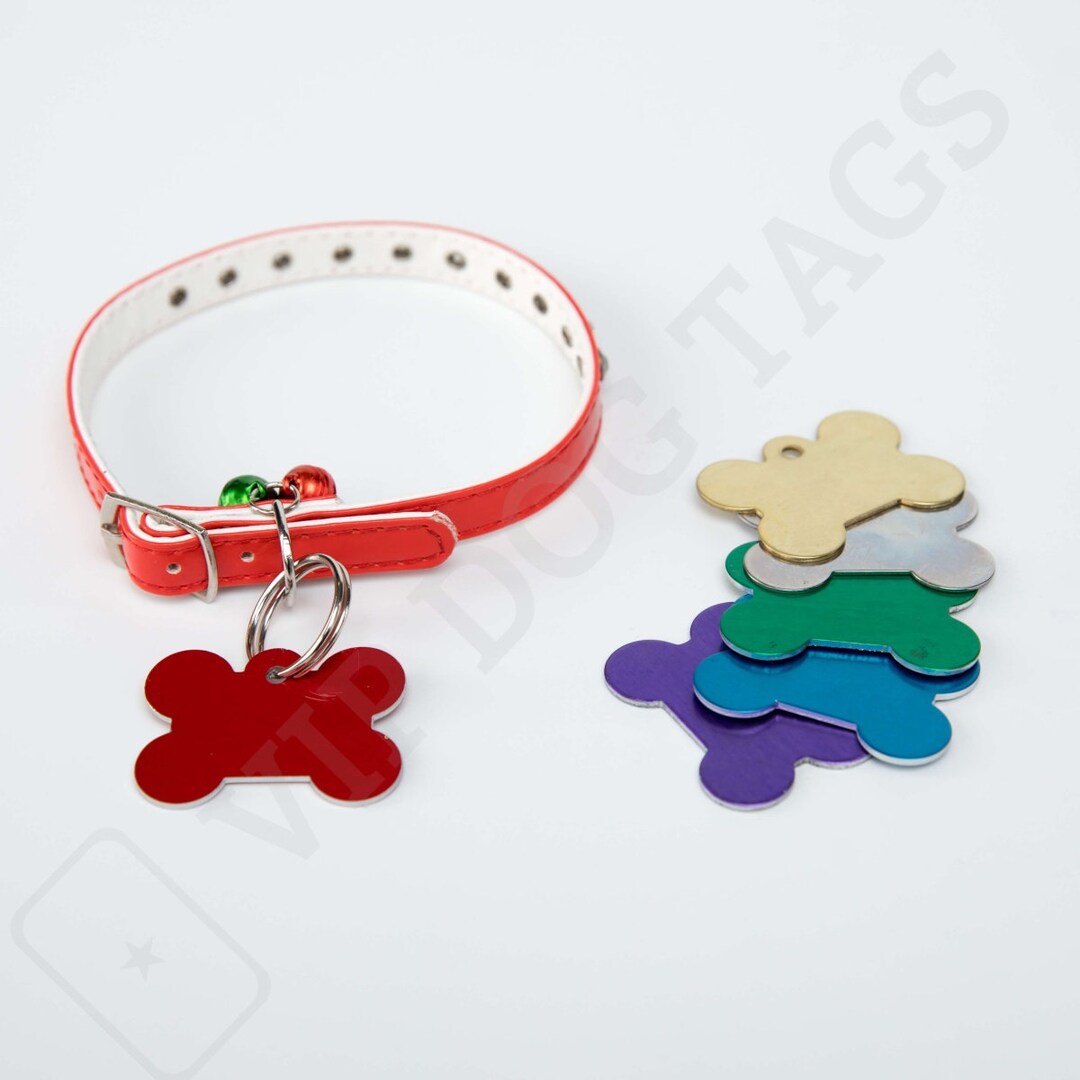 Bone Dog Tags for Animals Pets Name Tag ID Tag Collar Dog Etsy