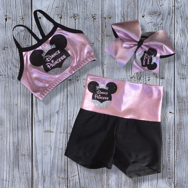 Girls Dancewear, Mouse Dance Outfit, Girls Mouse Dancewear, Dancewear, Mouse Dance Clothes, Girls Dancewear, Dance Clothes, Kids Dancewear