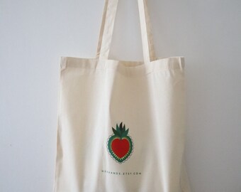 Mexican Tote Bag, Heart Tote Bag, Cotton Shopping Tote Shoulder Bags