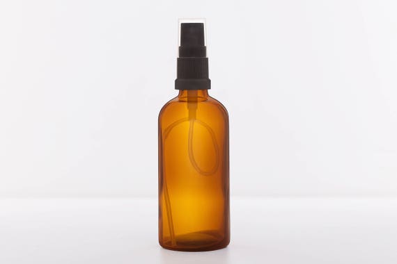 3 X 100ml Amber Glass Bottle With Atomiser Diy Essential Oil Etsy