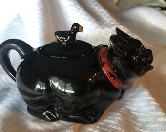 Redware / Stafford Style Creamer With Duck Lid