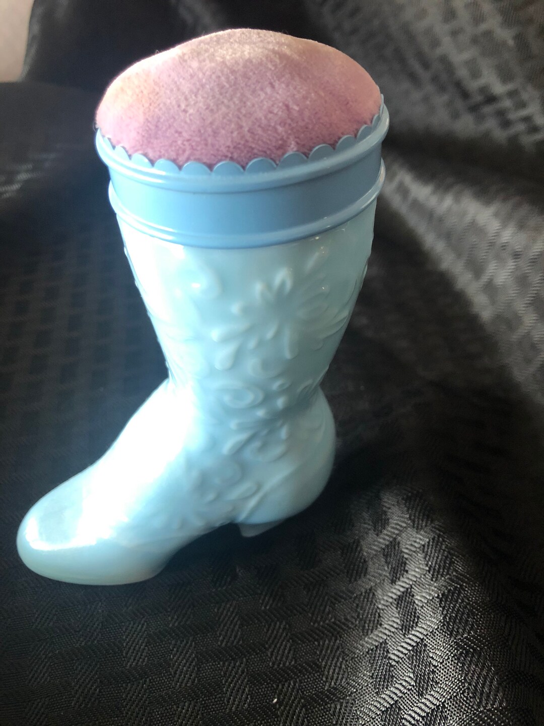 Vintage Avon Glass Boot Perfume Bottle Etsy