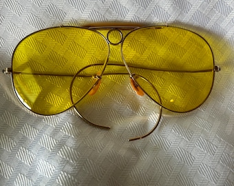 Vintage Bausch Lomb, Ray Ban Gold Filled Shooting Glasses and