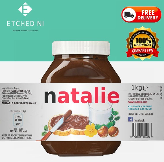 32 Custom Nutella Label Online - Labels Design Ideas 2020