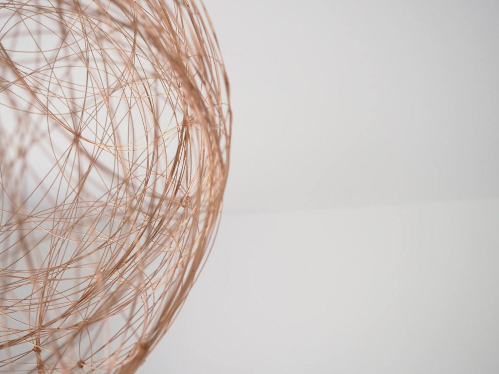 Copper Wire Ceiling Light Bespoke Light Shade Etsy UK