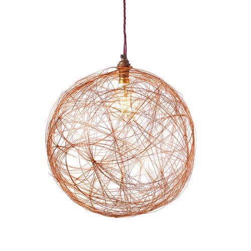 Copper Wire Ceiling Light Bespoke Light Shade Etsy UK
