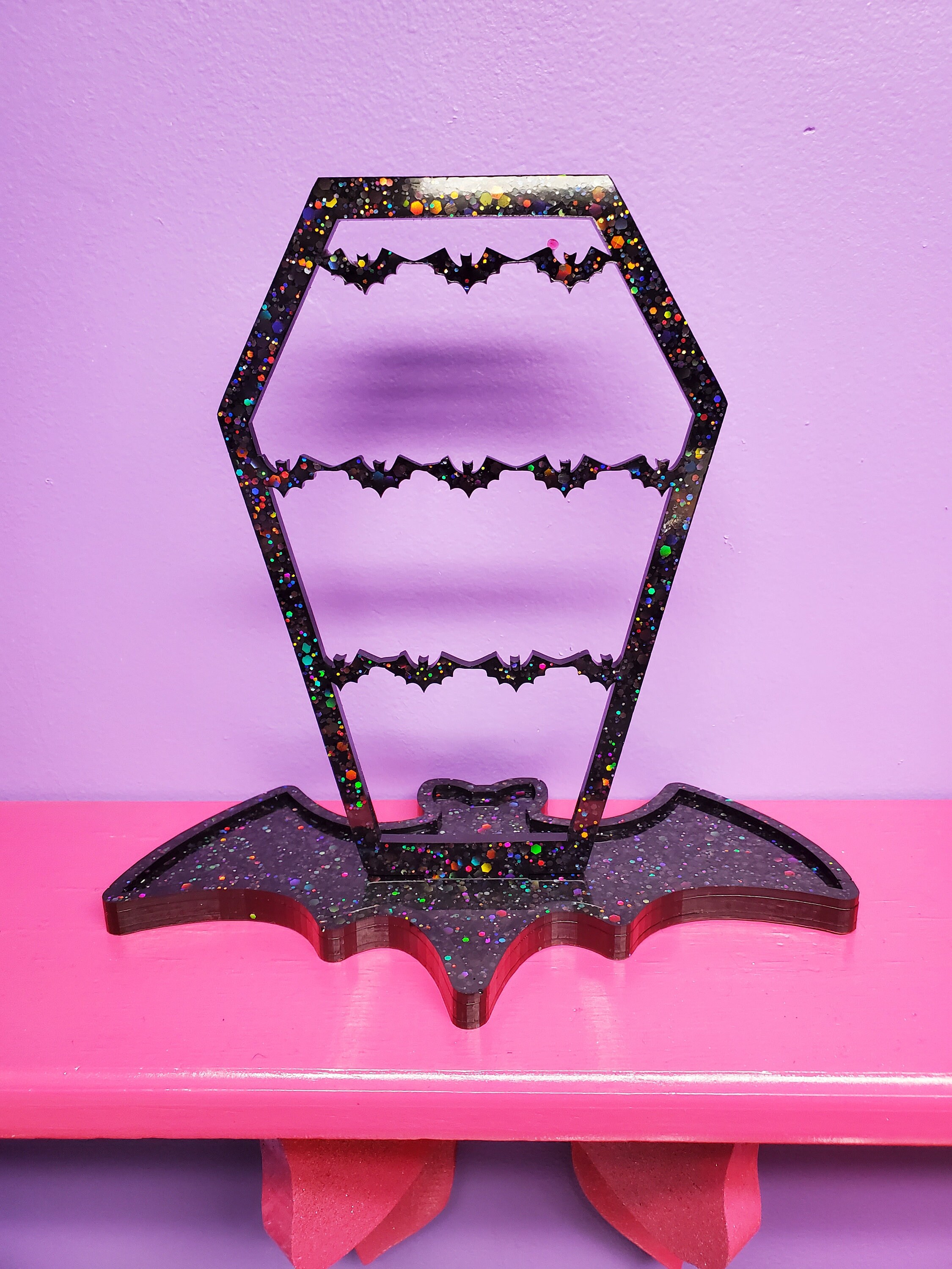 Coffin earring holder deals