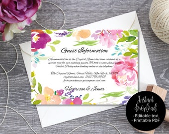 guest information etsy