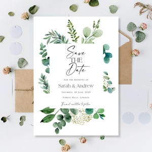 Cartes de mariage "Retenez notre date" imprimées Cartes "Retenez notre date" pour mariage