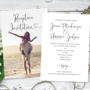 Printed Wedding Invitation, Wedding Photo Invite, Reception invites, Wedding Invites, Wedding Invites, Cheap Invitations, Invites Wedding