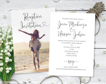 Printed Wedding Invitation, Wedding Photo Invite, Reception invites, Wedding Invites, Wedding Invites, Cheap Invitations, Invites Wedding