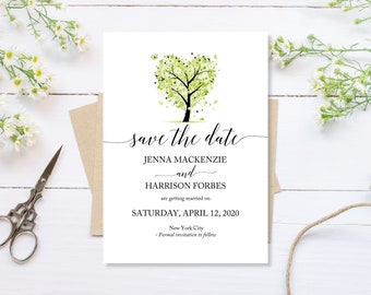 Printed Spring Save The Date Cards, Spring Save The Date, Save The Dates Wedding, Modern Save The Date, Cheap Save The Date, Save Our Date