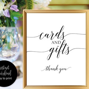 Cards And Gifts Sign Printable, Cards And Gifts Wedding Sign, Cards And Gifts Sign Wedding, Cards And Gifts Thank You Sign, Card Gift Sign