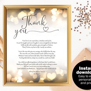Parents Gift Wedding, Parents Wedding Gift Poem, Mum Dad Wedding Gift ...