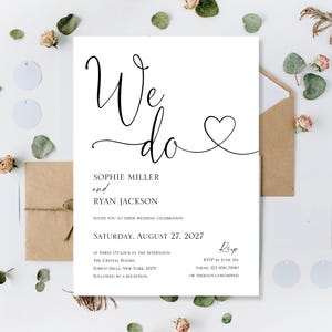 Invitaciones de boda impresas, invitaciones de noche, invitaciones de boda, invitaciones de recepción, invitaciones de eucalipto.