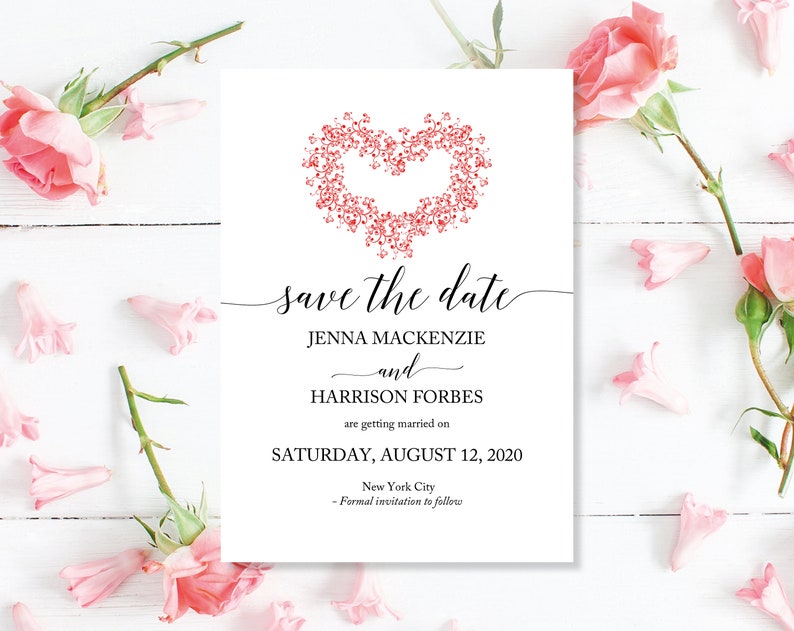 Printed Autumn Save The Date Cards, Fall Save The Date, Save The Dates Wedding, Modern Save The Date, Cheap Save The Date, Save Our Date image 2