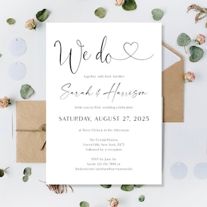 Printed Eucalyptus Wedding Invitations, Greenery Wedding Invites, Green Wedding Invites, Botanical Rustic Invites, Wedding Reception Invites image 9