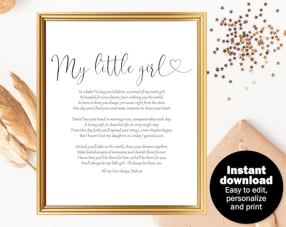 gift to give daughter on her wedding day