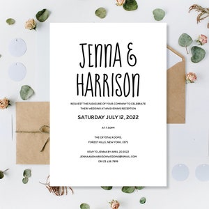 Printed Wedding Invitation, Reception invites, Wedding Invites, Wedding Invite, Evening Wedding, Wedding Invites, Cheap Wedding Invitations