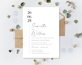 Printed Personalised Eucalyptus Wedding Daytime Or Evening Reception Party Only Invites Invitations Boho Floral Sage Green Rustic Cards