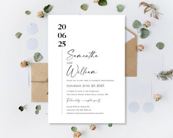 Printed Personalised Eucalyptus Wedding Daytime Or Evening Reception Party Only Invites Invitations Boho Floral Sage Green Rustic Cards