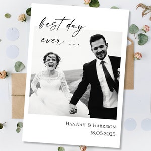 Gedruckte Hochzeit Dankeskarten, personalisierte Dankeskarten Hochzeit, Dankeschön Hochzeitskarte Hochzeit Dankeskarten Foto, Dankeskarten