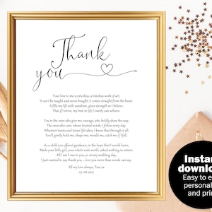 Parents wedding gift poem, Parents gift wedding, Mother of the bride gift poem, Father of the bride gift poem, Mum dad wedding gift poem