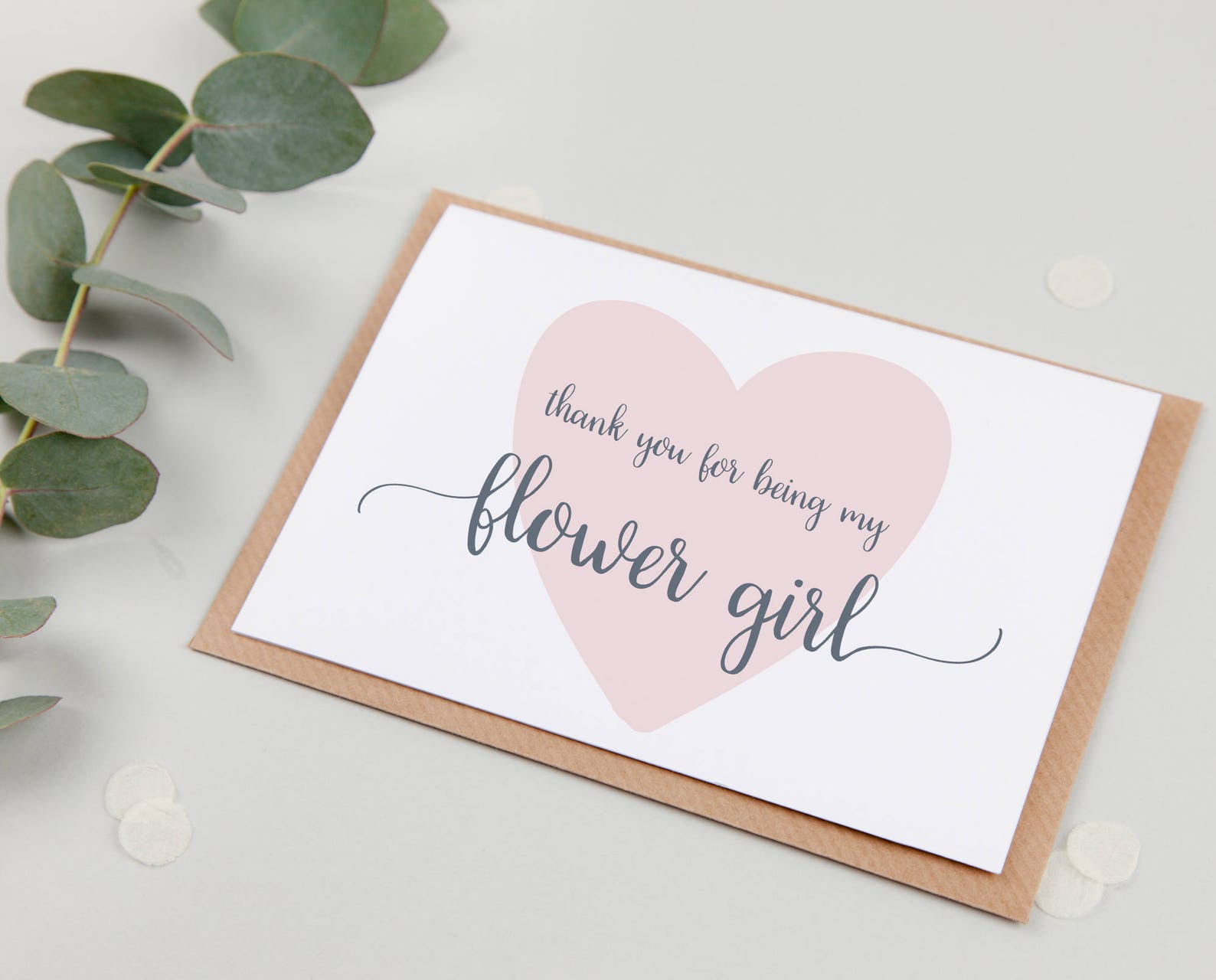 Thank You for Being My Flower Girl Card Cute Flower Girl Etsy