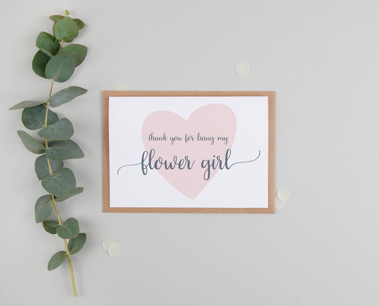 Thank You for Being My Flower Girl Card Cute Flower Girl Etsy