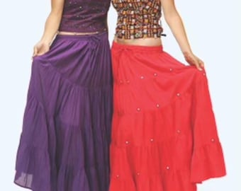 Hand embroidery tops with tie knots