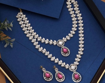 Kundan designer necklace set with intricate stones perfect for ethnic outfits