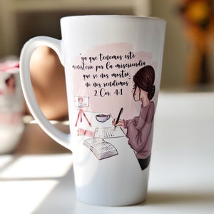 jw taza de 17 oz, carta de predicación, regalo Jw, taza Jw, regalo pionero, taza escolar pionera, regalo escolar pionero, leer Biblia, taza de texto bíblico
