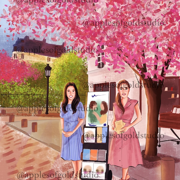 jw cart preaching, public witness art, jw public witness, jw sisters art, jw notebook cover, comercial license, jw digitals, jw printables