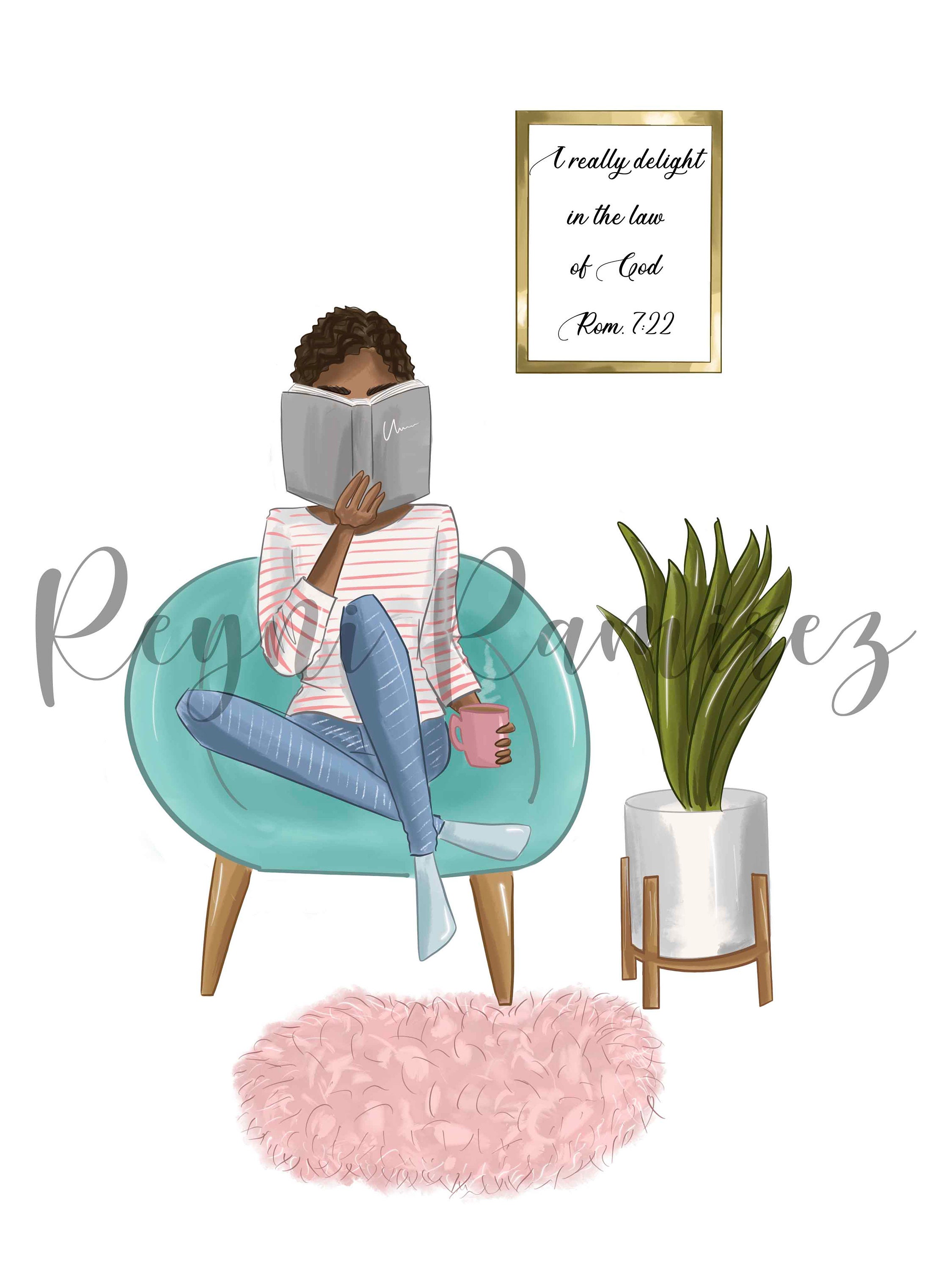 Jw illustration read Bible print jw printable Jehovah Etsy